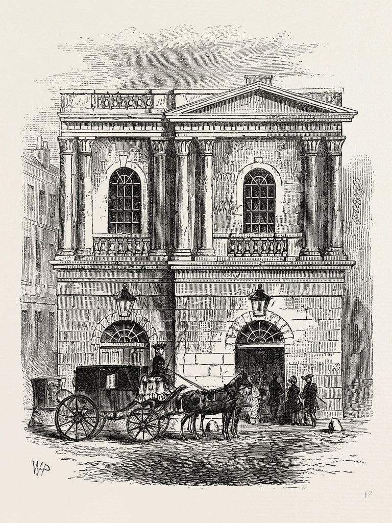 Detail of Entrance to the Old Opera House, 1800 by Anonymous