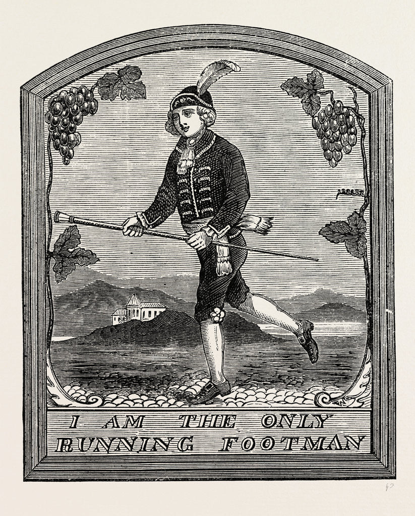 Detail of The Sign of the Running Footman by Anonymous