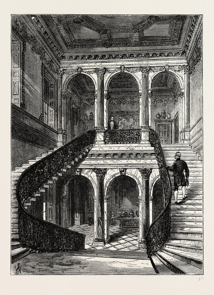 Detail of The Grand Staircase, Chesterfield House by Anonymous