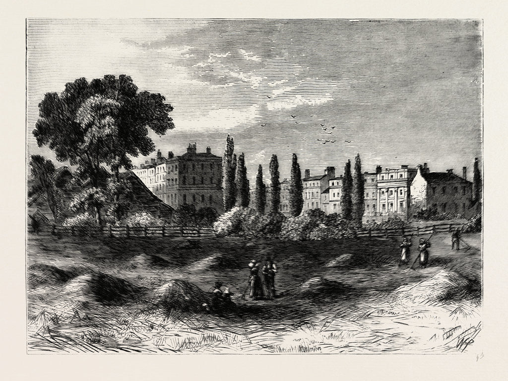 Detail of Entrance to Portland Place, 1815 by Anonymous