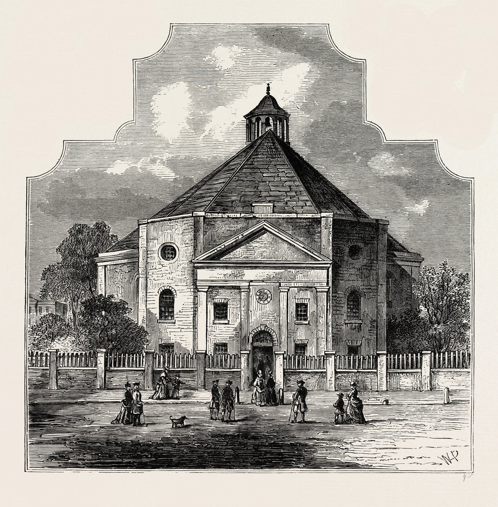 Detail of Whitefield's Tabernacle, 1820 by Anonymous