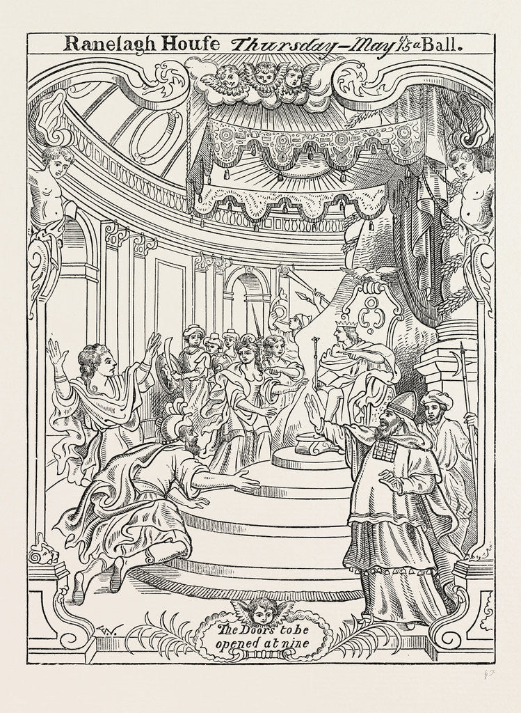 Detail of A Card of Invitation to Ranelagh by Anonymous