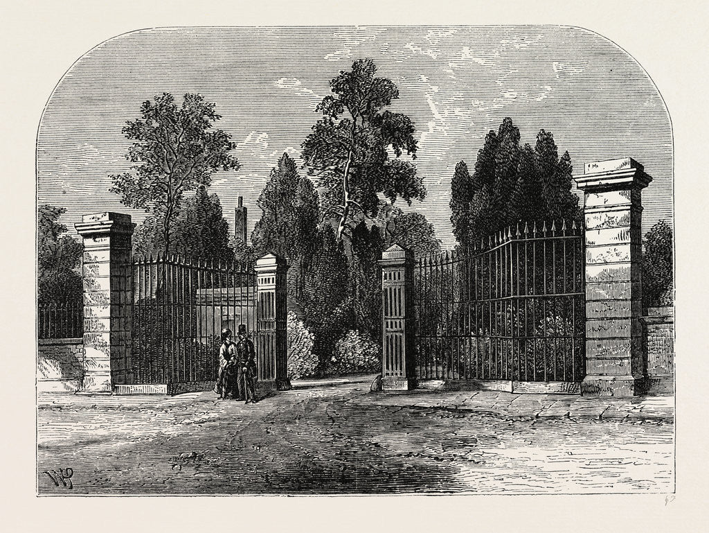 Detail of Entrance to Brompton Cemetery by Anonymous