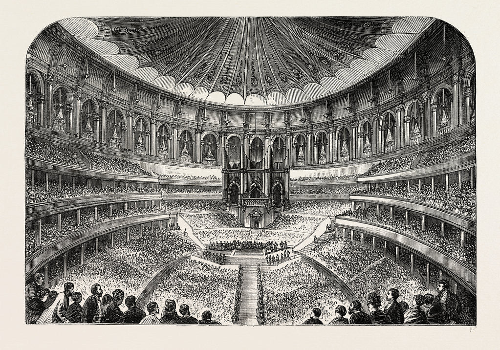 Detail of Interior of the Albert Hall by Anonymous