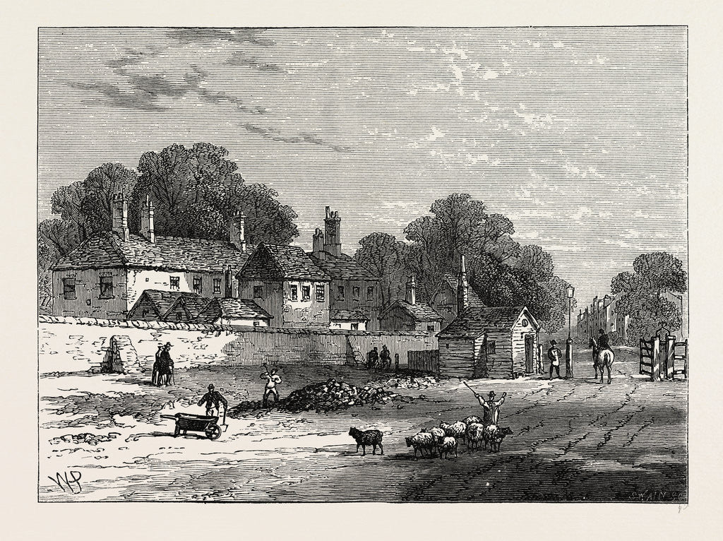 Detail of The Old Turnpike, Kensington, in 1820 by Anonymous