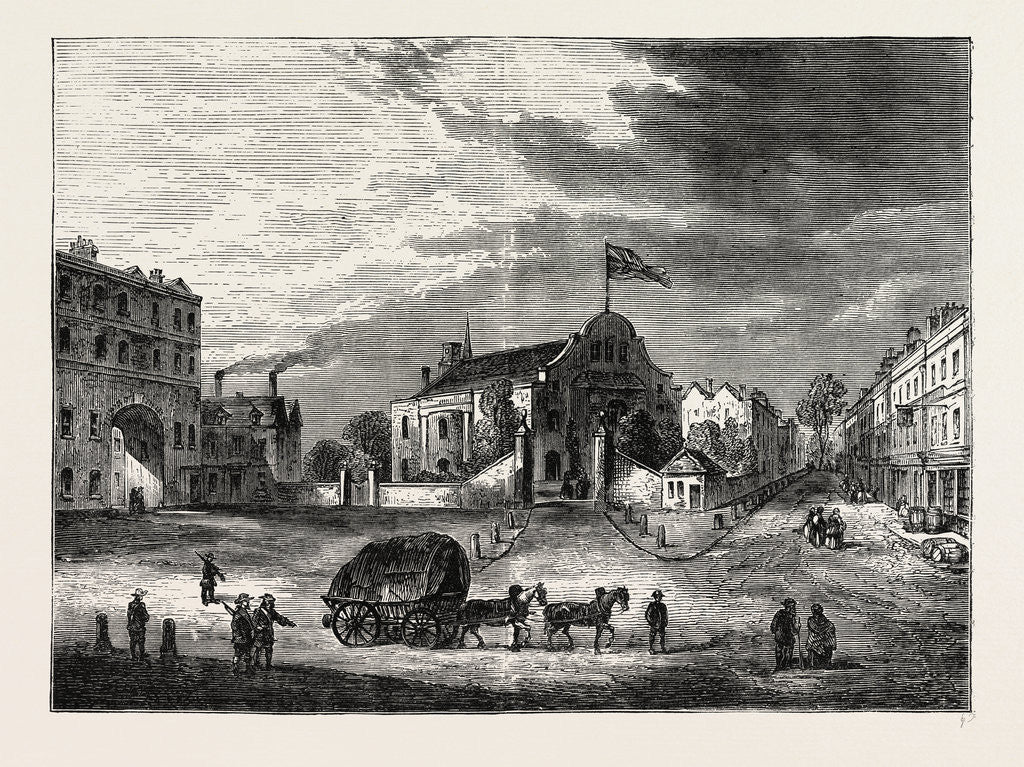 Detail of Old Kensington Church, About 1750 by Anonymous