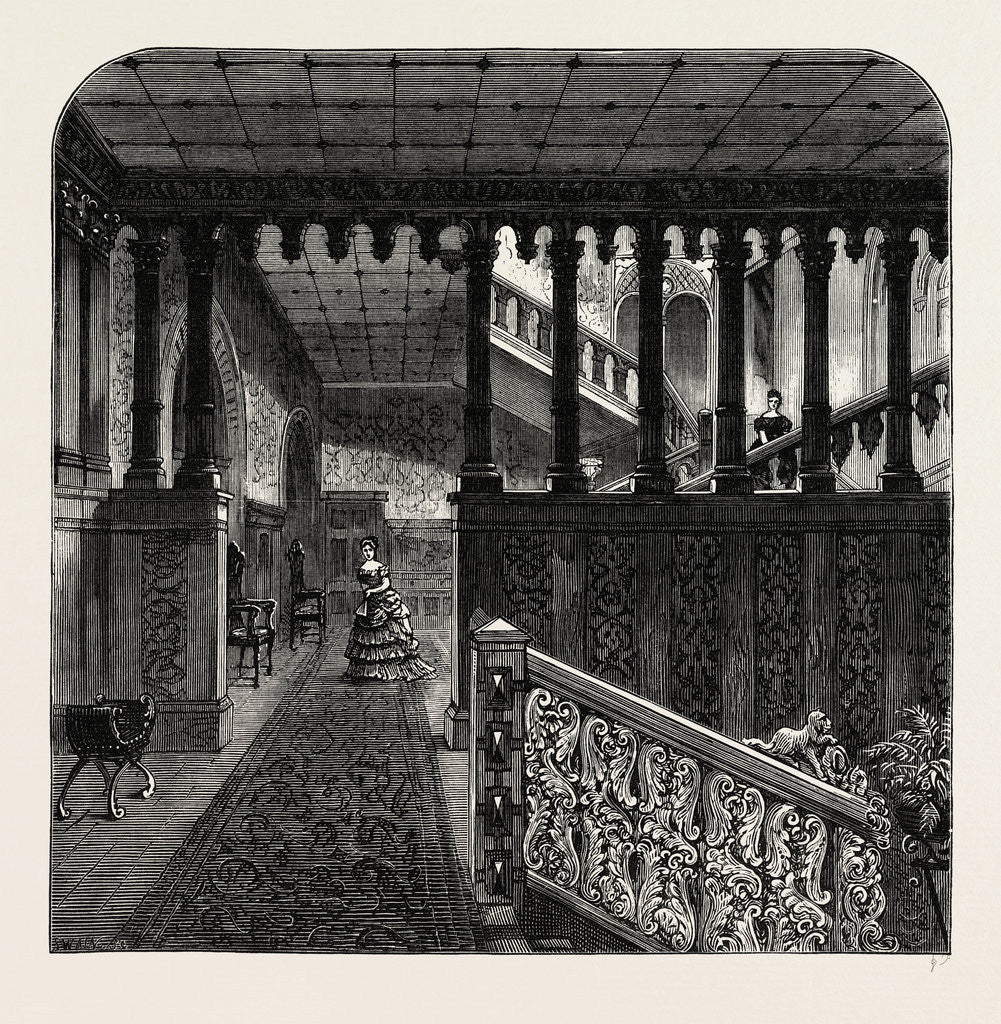 Detail of Grand Staircase, Holland House by Anonymous
