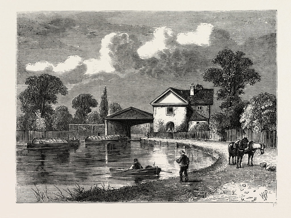 Detail of Paddington Canal, 1820 by Anonymous