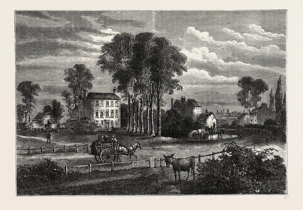 Detail of Paddington Green in 1750 by Anonymous