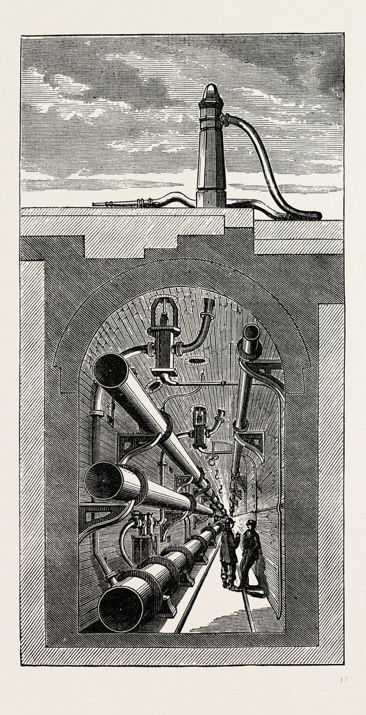 Detail of Interior of Subway, Holborn Viaduct by Anonymous