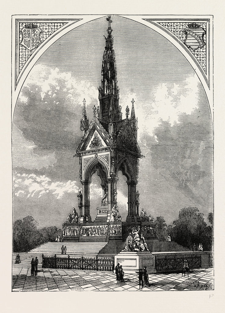 Detail of The Albert Memorial London by Anonymous
