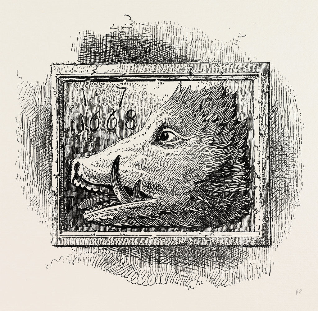 Detail of Old Sign of the boar's Head by Anonymous