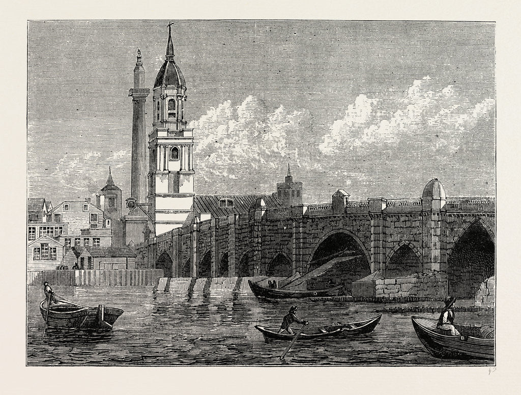 Detail of London Bridge by Anonymous