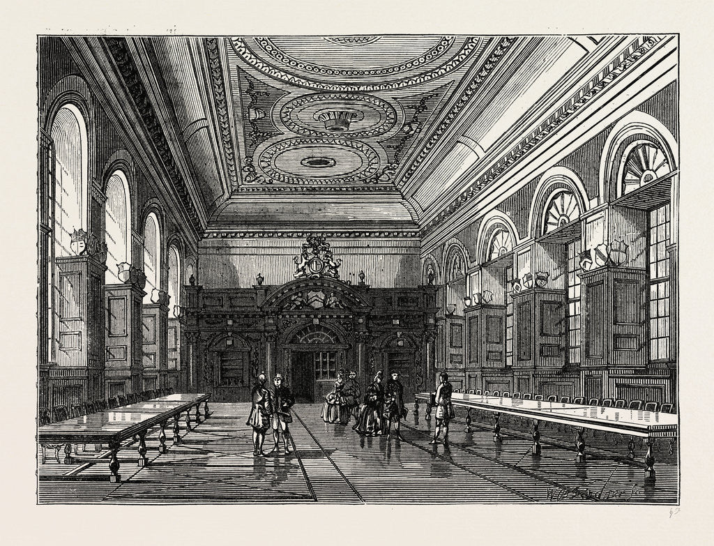 Detail of Intirior of Stationers' Hall, 1876 by Anonymous