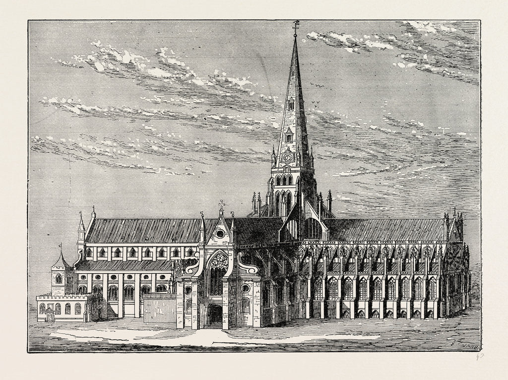 Detail of Old St. Paul's by Anonymous