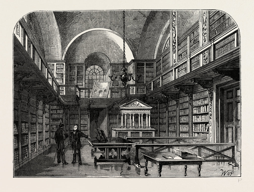 Detail of The Library of St. Paul's by Anonymous