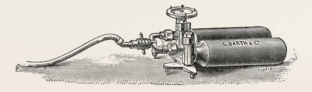 Detail of Cylinders for nitrous oxide by Anonymous