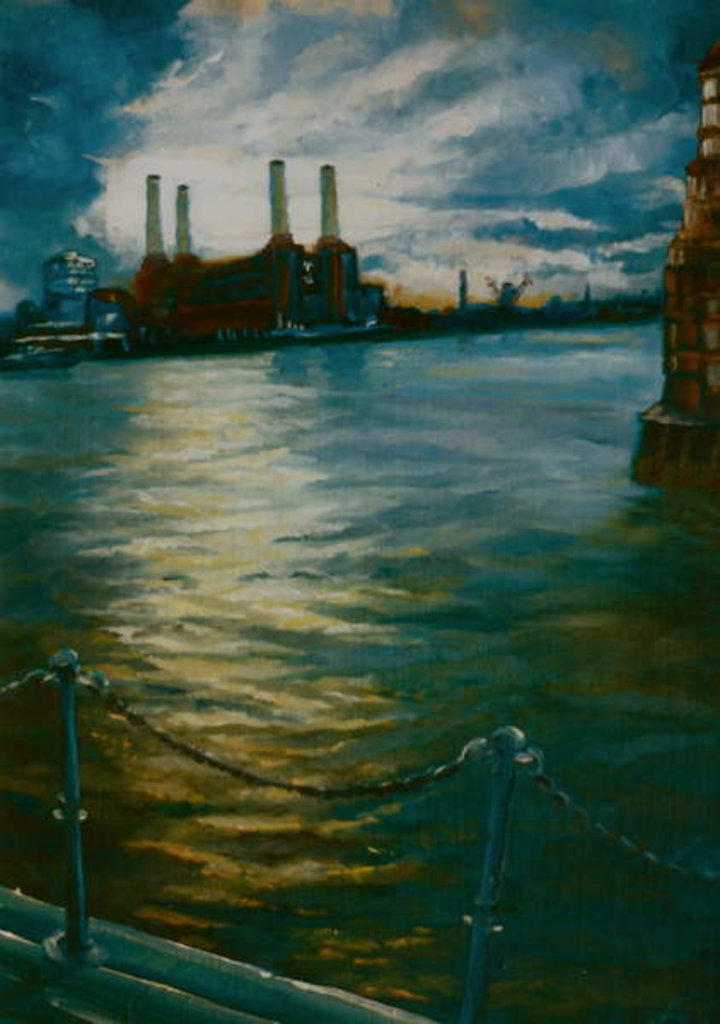 Detail of Towards Battersea, 1999 by Lee Campbell