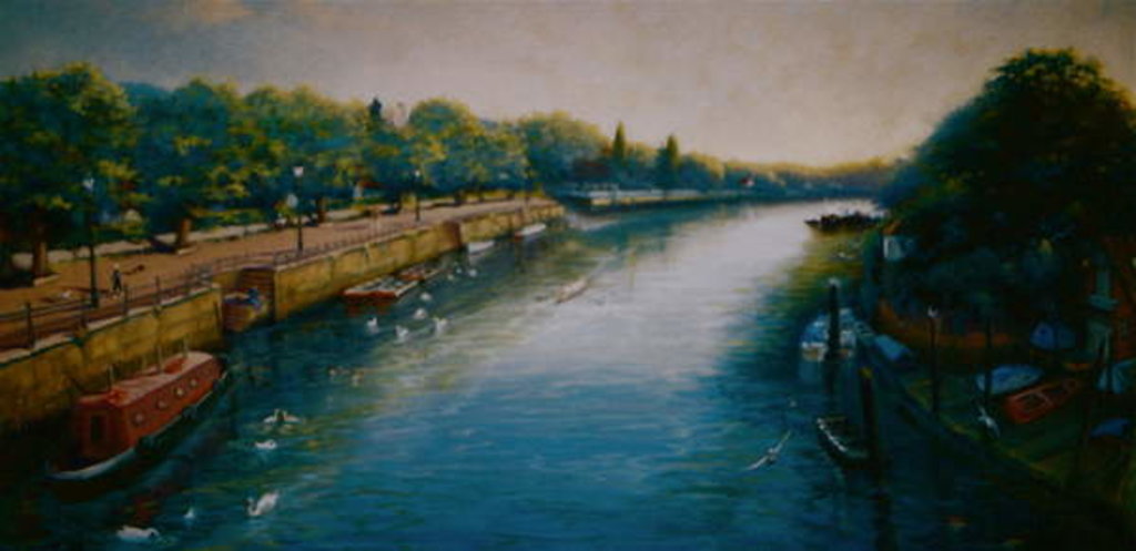 Detail of Old Twickenham Riverside, 2005 River Thames by Lee Campbell