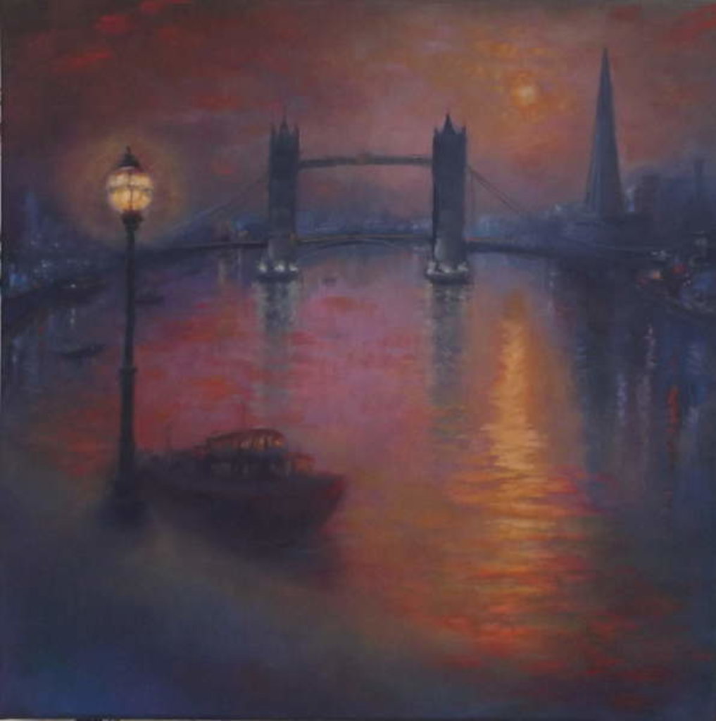 Detail of Thames Nocturne, 2005 by Lee Campbell