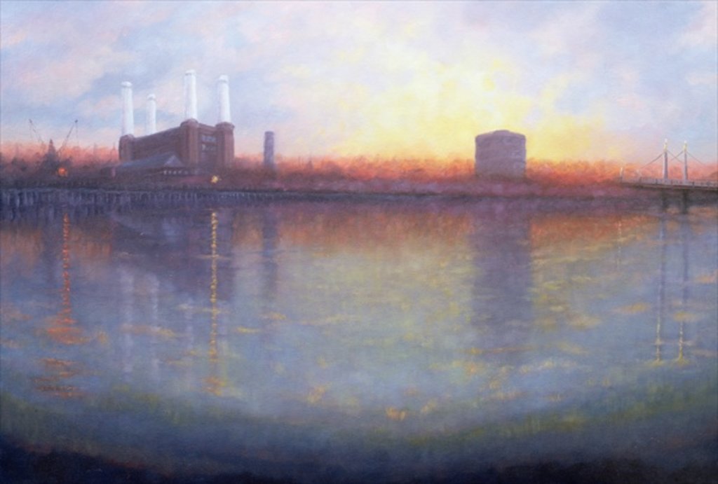 Detail of Old Battersea, 2006 river Thames by Lee Campbell