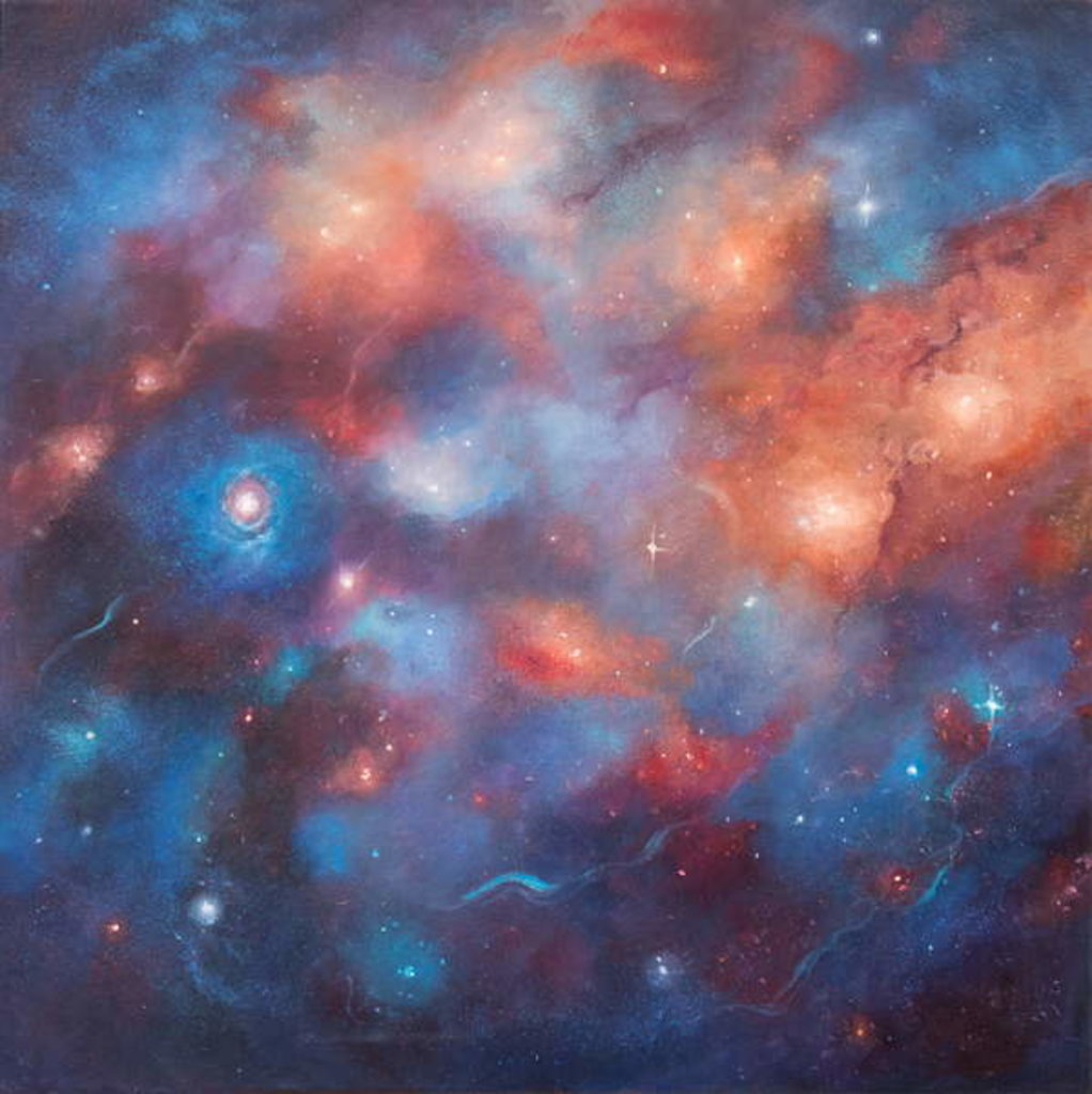 Detail of Cosmos I, 2017Astronomy, stars by Lee Campbell