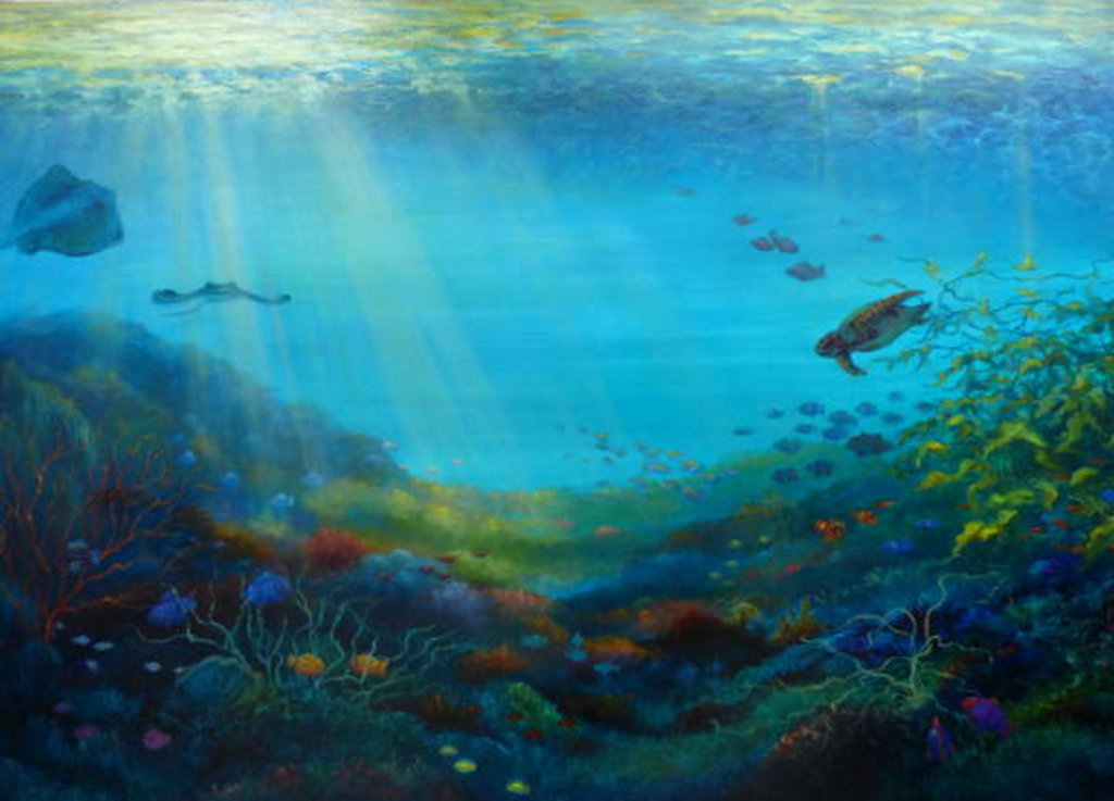 Detail of Pacific Reef, 2018 by Lee Campbell