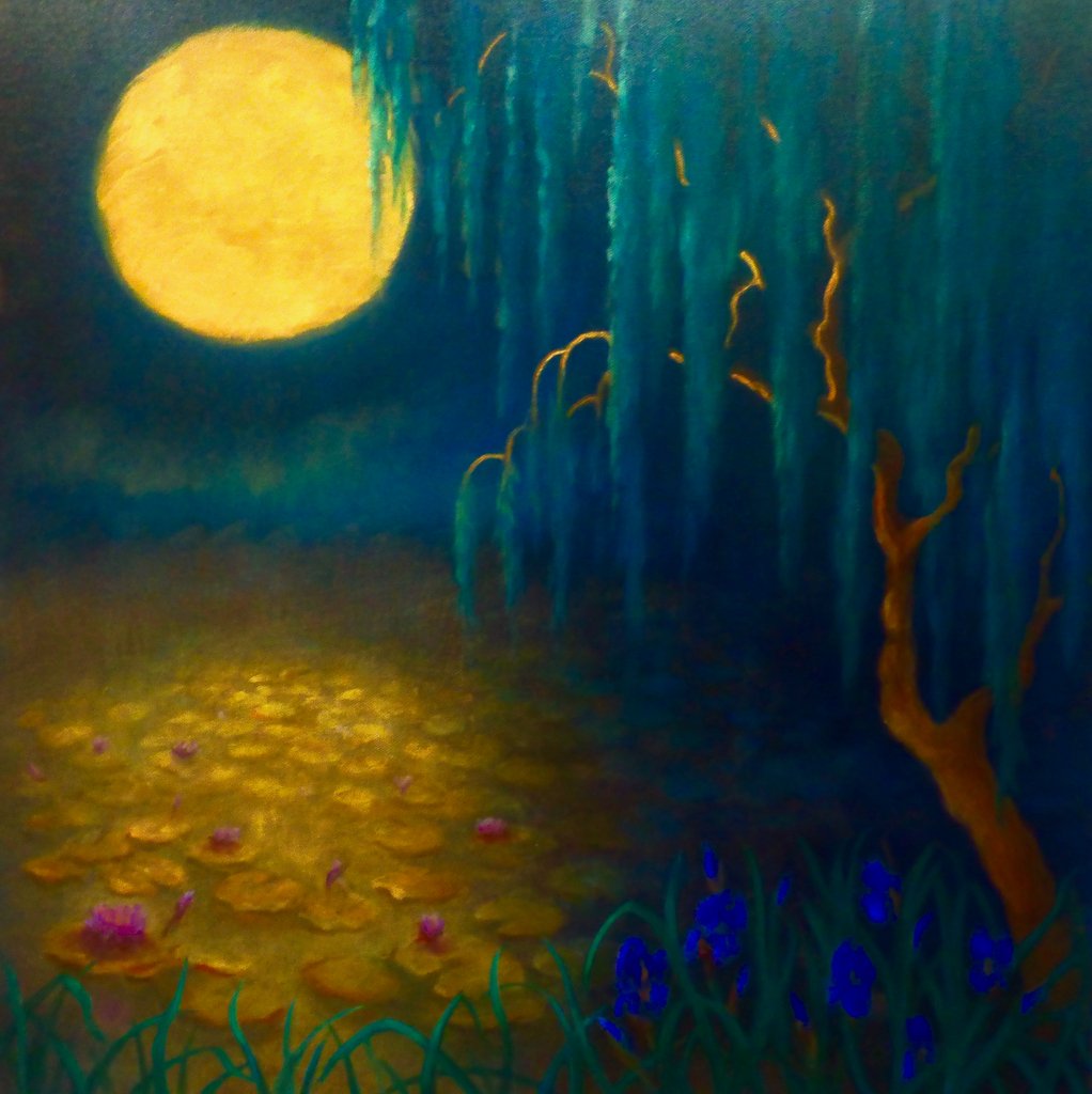 Detail of Flower Moon, 2023,landscape by Lee Campbell