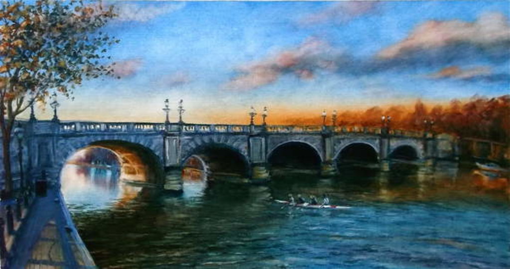 Detail of Kingston Bridge 2013 river Thames by Lee Campbell