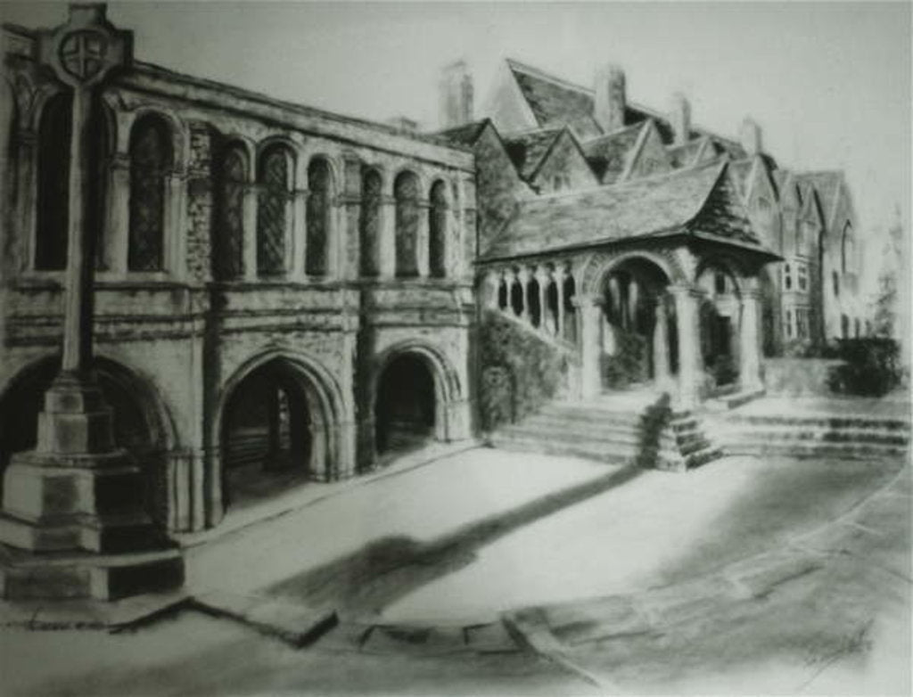 Detail of King's School Courtyard, Canterbury, 2000 by Lee Campbell
