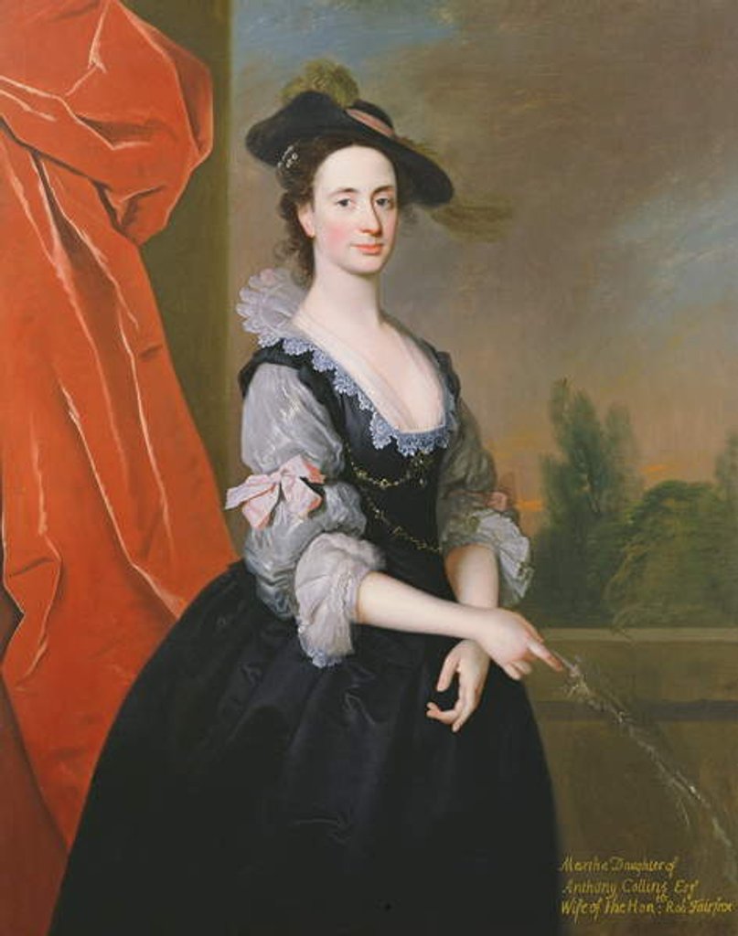 Detail of Martha Fairfax by Allan Ramsay