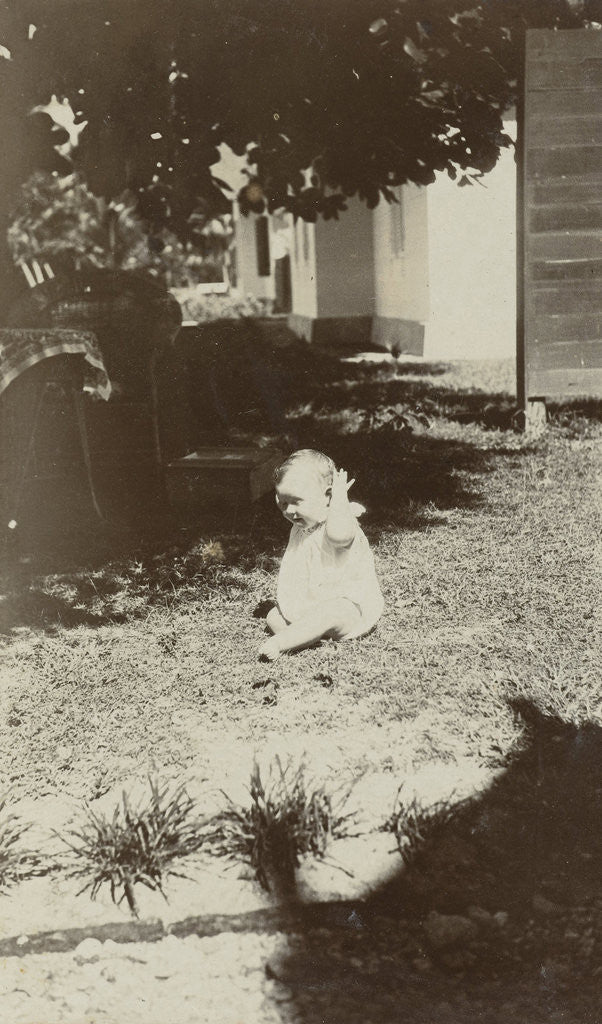 Detail of Child in the grass by Anonymous