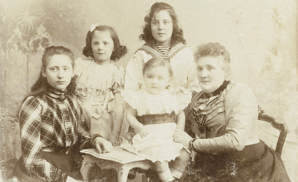 Detail of Group Portrait with women by C.J.L. Vermeulen