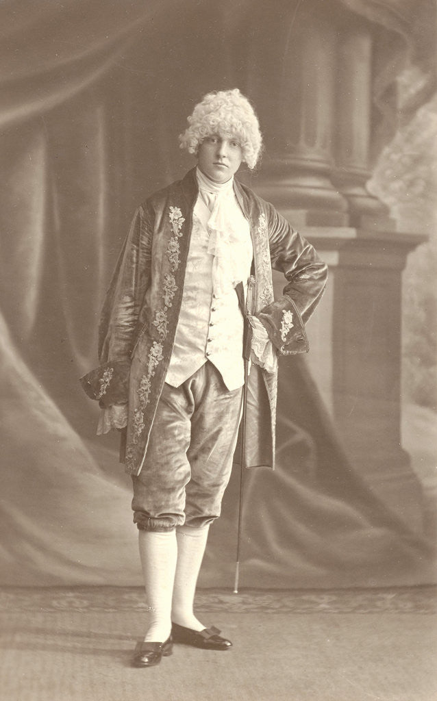 Detail of Studio Portrait of a man in costume by Anonymous