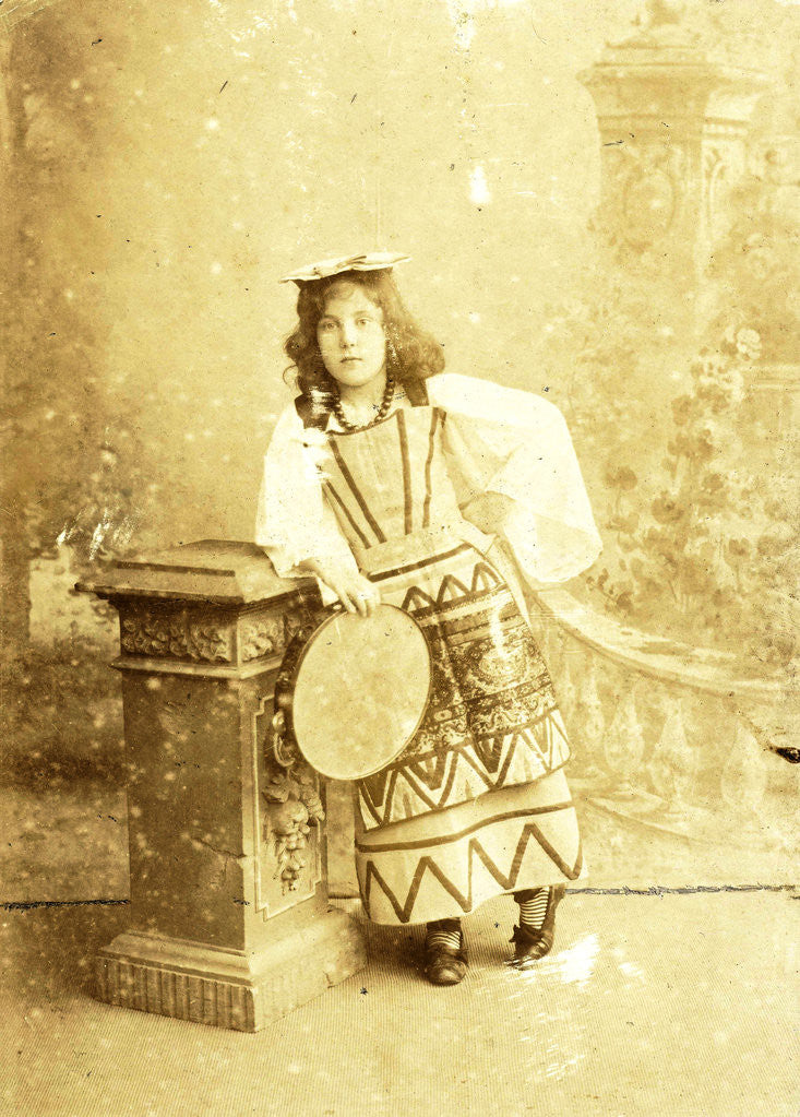 Detail of Studio Portrait of Tine Vermeulen Costume by C.J.L. Vermeulen