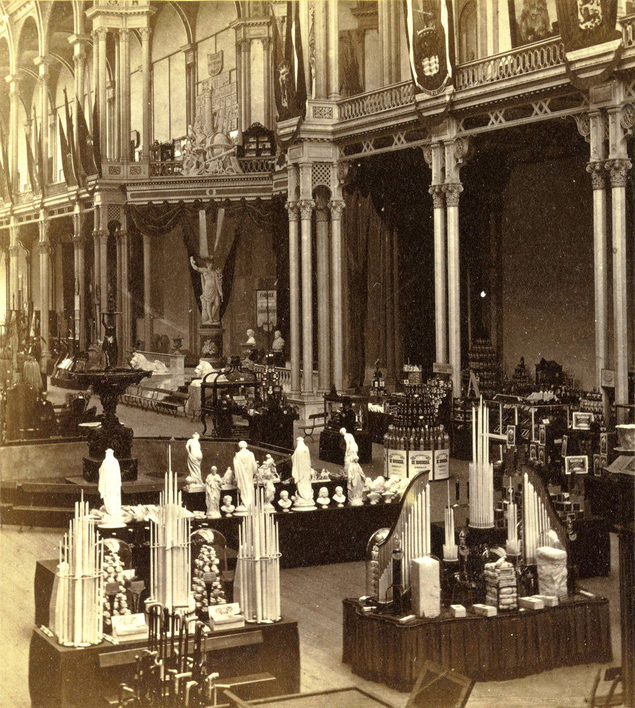 Detail of Exhibition of National Industry and Art in the Palace of Industry, Amsterdam by Anonymous