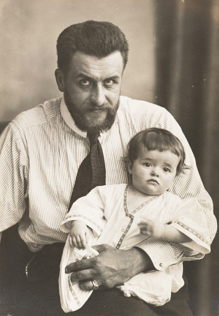 Detail of Waldemar Titzenthaler, the photographer, with his daughter Marba by Waldemar Titzenthaler