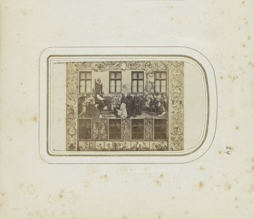 Detail of Fresco on a façade of the former home of Hans Jakob Fugger in Augsburg, Germany by Anonymous