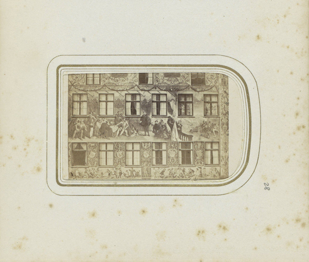 Detail of Fresco on a facade of the former home of Hans Jakob Fugger in Augsburg Germany by Anonymous