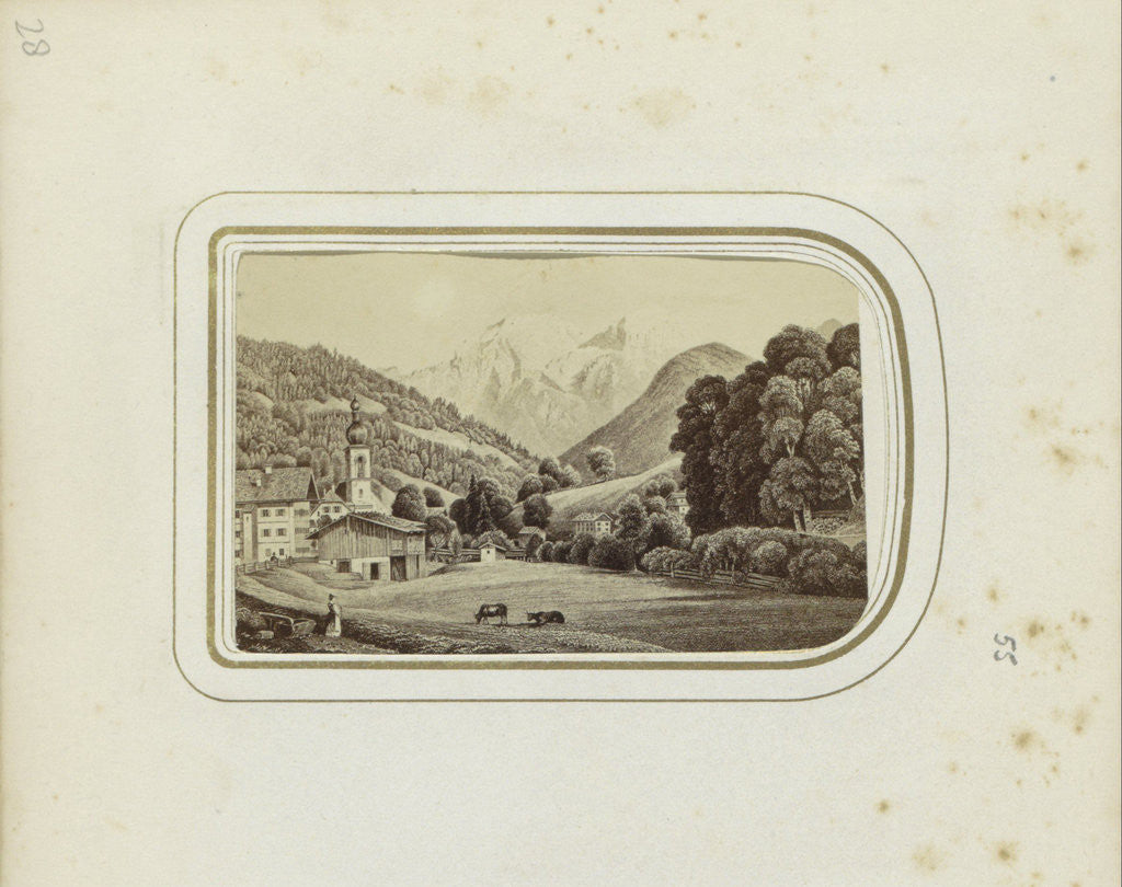 Detail of Village of Ramsau bei Berchtesgaden Germany by Anonymous