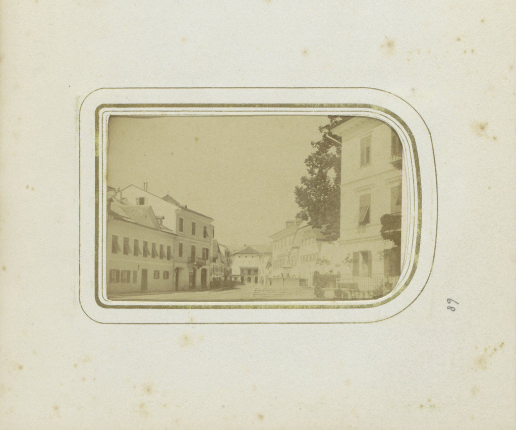 Detail of Houses on a street in Ischgl Austria by Anonymous