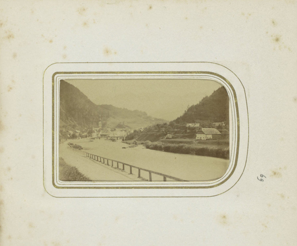 Detail of View Lend and the Salzach River, Austria by Anonymous