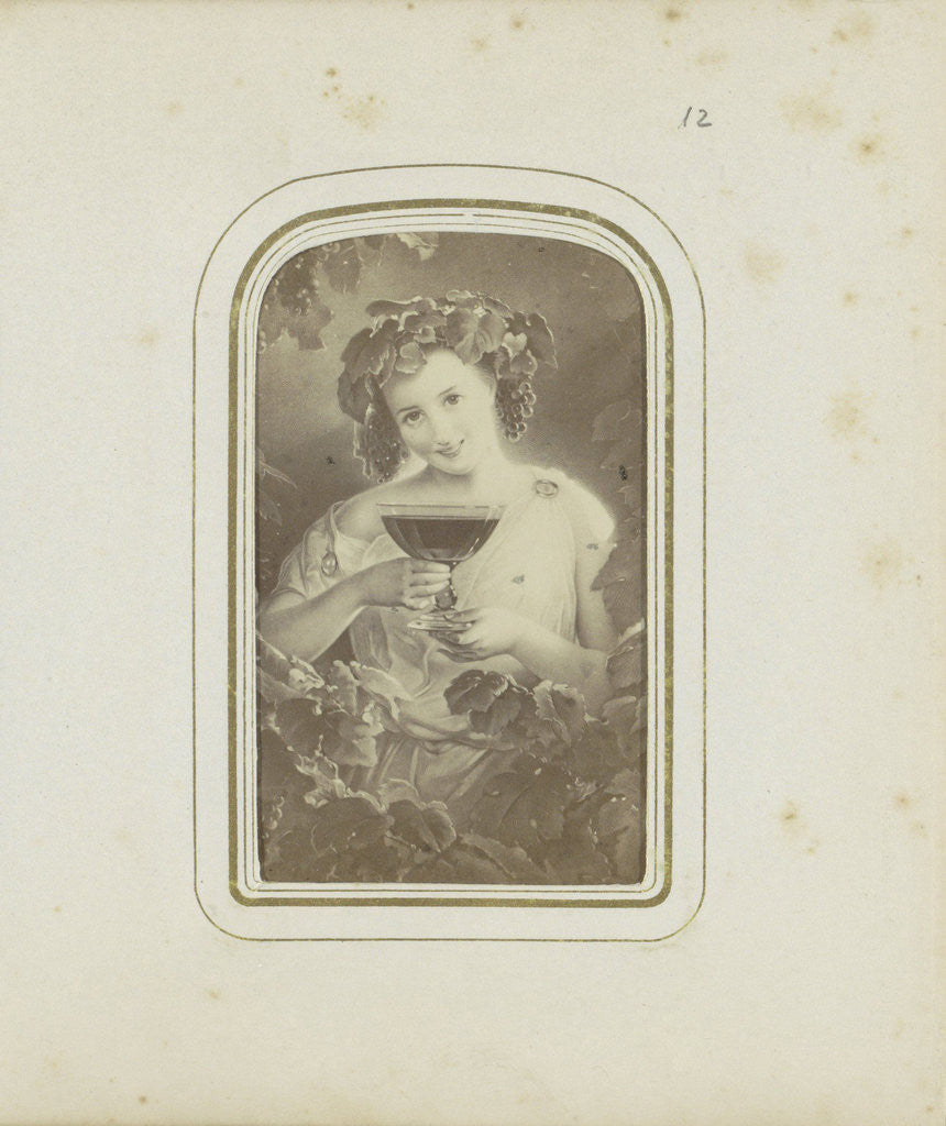 Detail of painting of a bacchante by August Riedel at Villa Rozenstein in Stuttgart, Germany by Anonymous