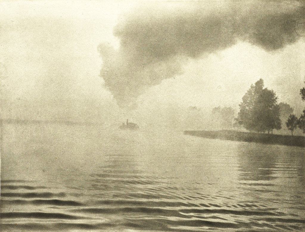 Detail of River Landscape in the Mist by Peter Henry Emerson