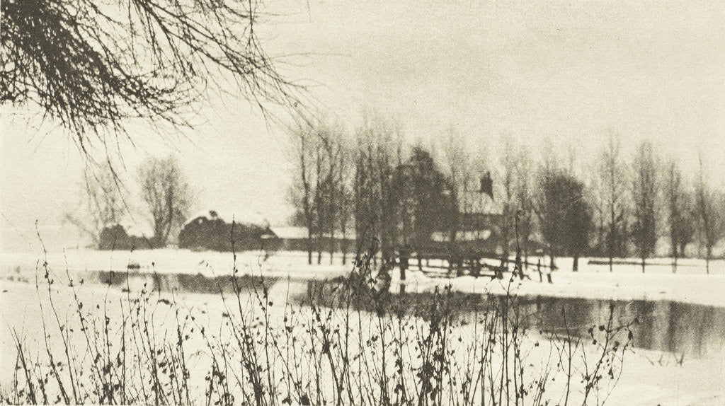 Detail of Snowy Landscape by Peter Henry Emerson