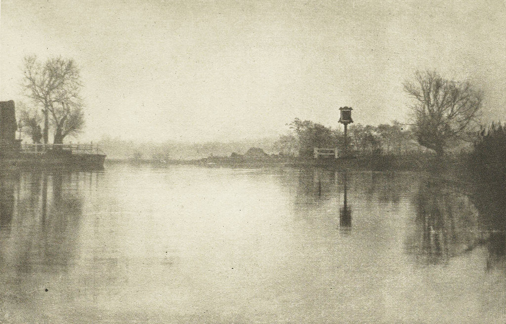 Detail of River landscape by Peter Henry Emerson