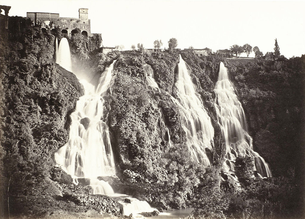 Detail of Waterfalls in Tivoli, Rome Italy by Robert Macpherson