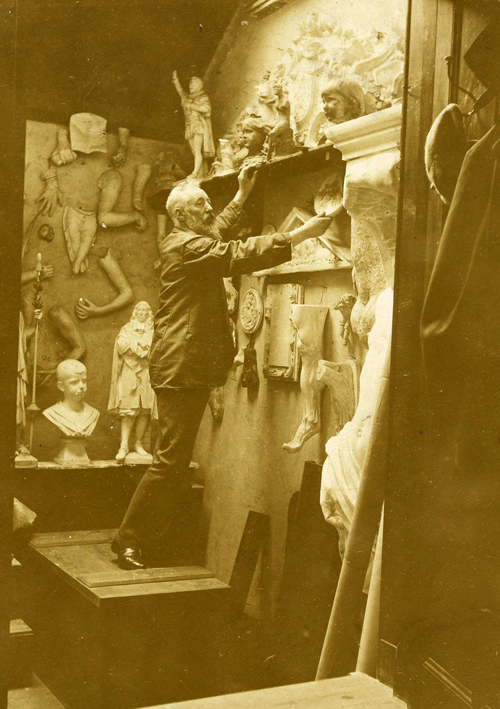 Detail of Photo studio interior with Bart van Hove by Anonymous