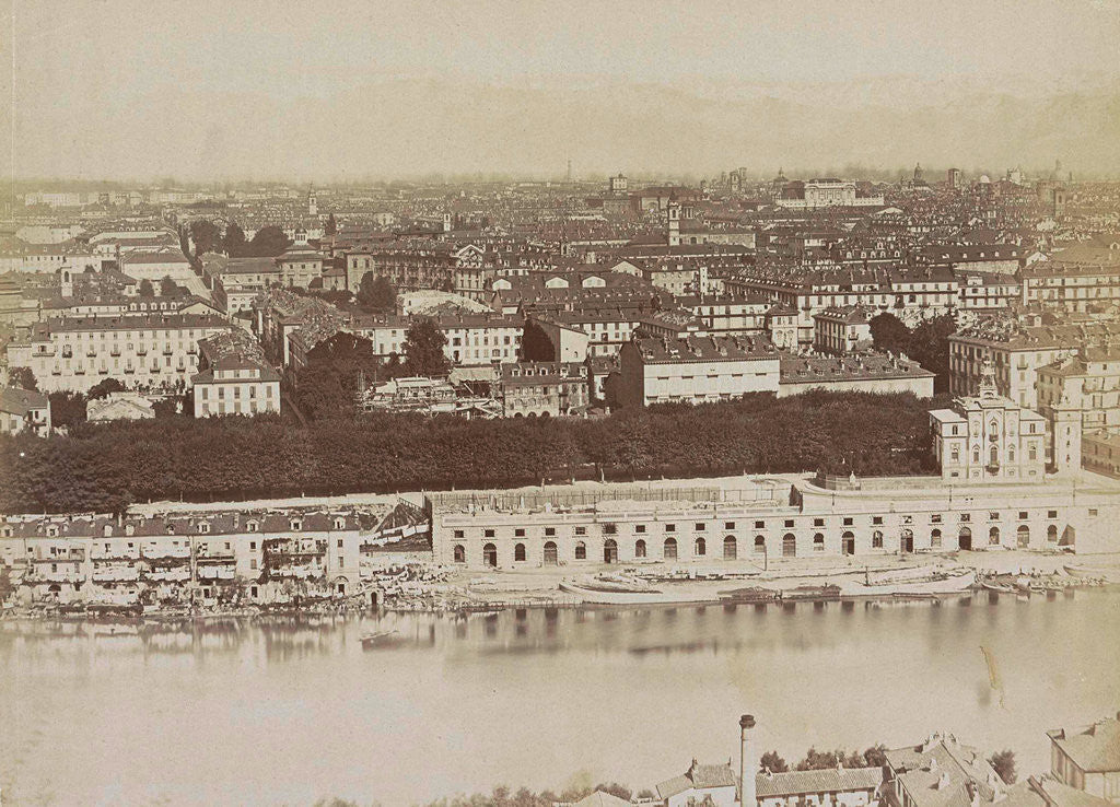 Detail of View of Turin, Italy by Anonymous