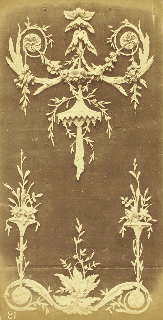 Detail of Ornaments with floral motifs by Anonymous